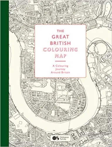 Album artwork for The Great British Colouring Map: A Colouring Journey Around Britain by Ordnance Survey 