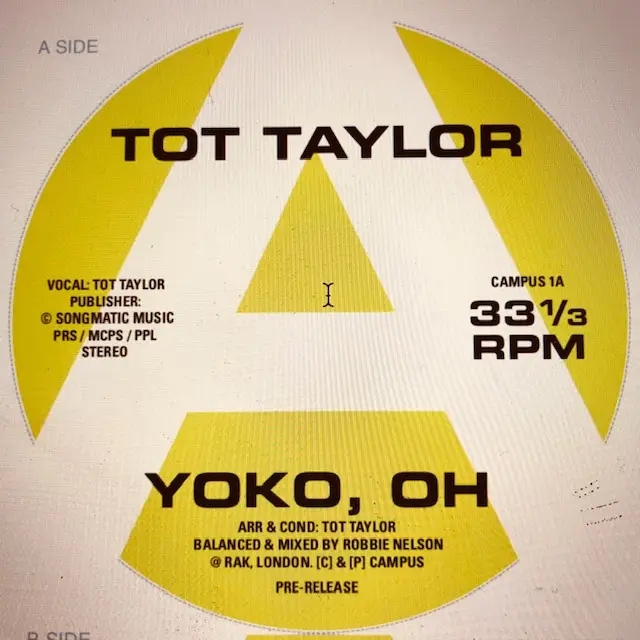 Album artwork for Album artwork for Yoko, Oh by Tot Taylor by Yoko, Oh - Tot Taylor