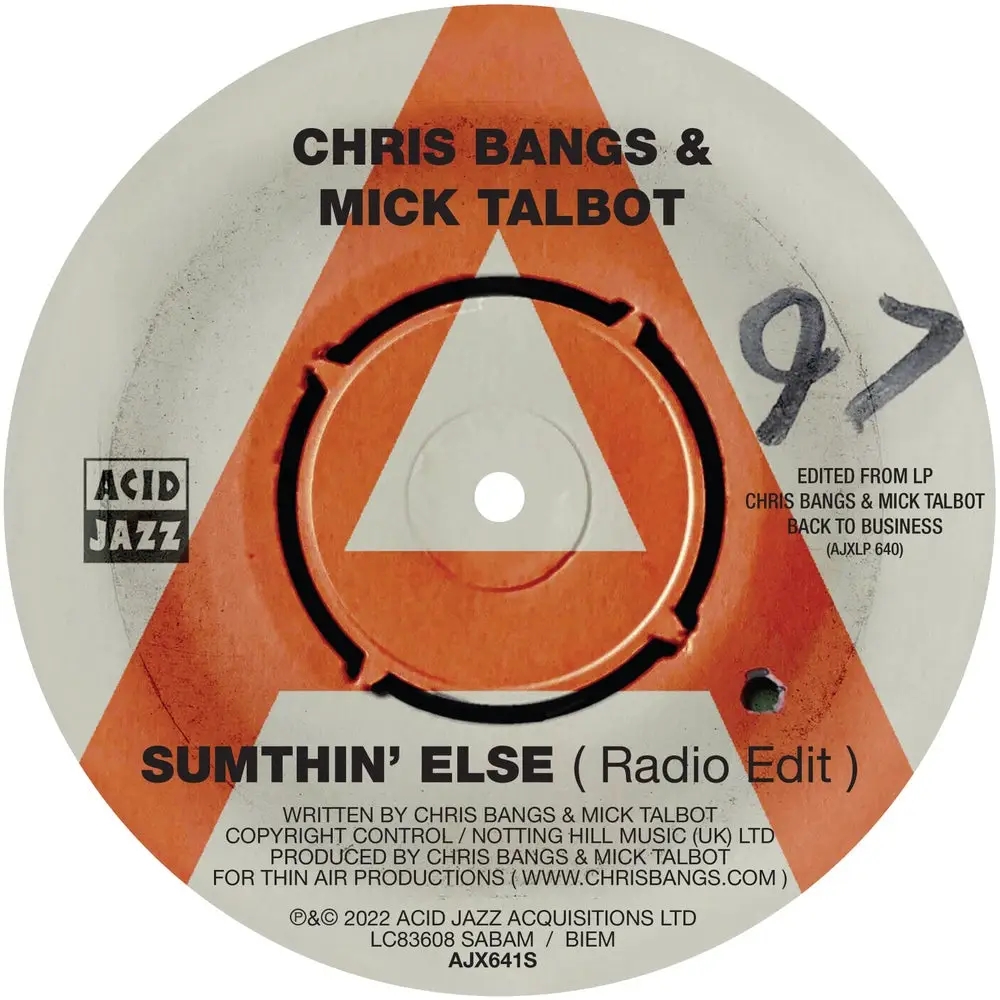 Album artwork for Somethin' Else by Chris Bangs and Mick Talbot