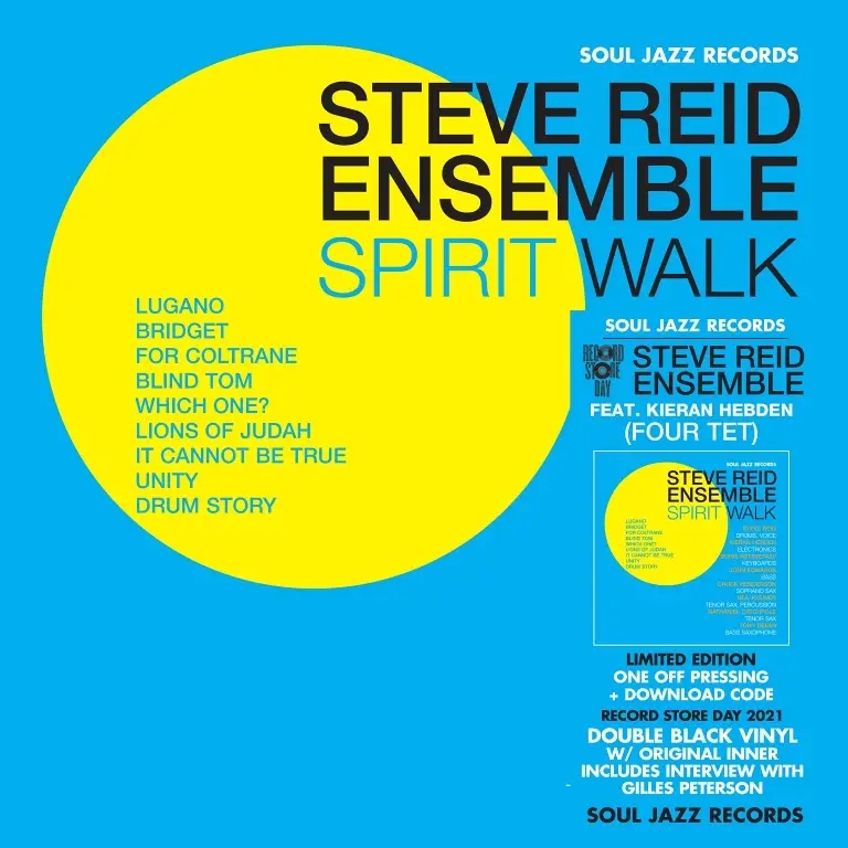 Album artwork for Spirit Walk by Steve Reid Ensemble (featuring Kieran Hebden)