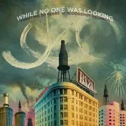 Album artwork for While No One Was Looking - Toasting 20 Years of Bloodshot Records by Various