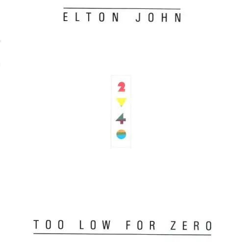 Album artwork for Too Low For Zero by Elton John